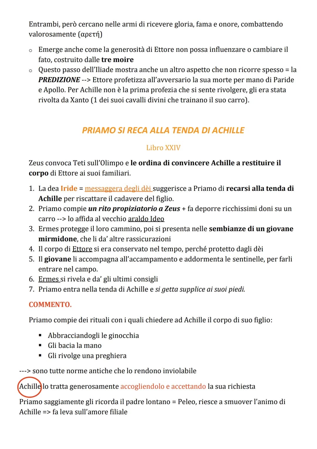 ■
IL DUELLO TRA ETTORE E ACHILLE
Ettore ha deciso di affrontare Achille
▪ Vede il terribile guerriero e fugge lungo le mura di Troia
■
Per t