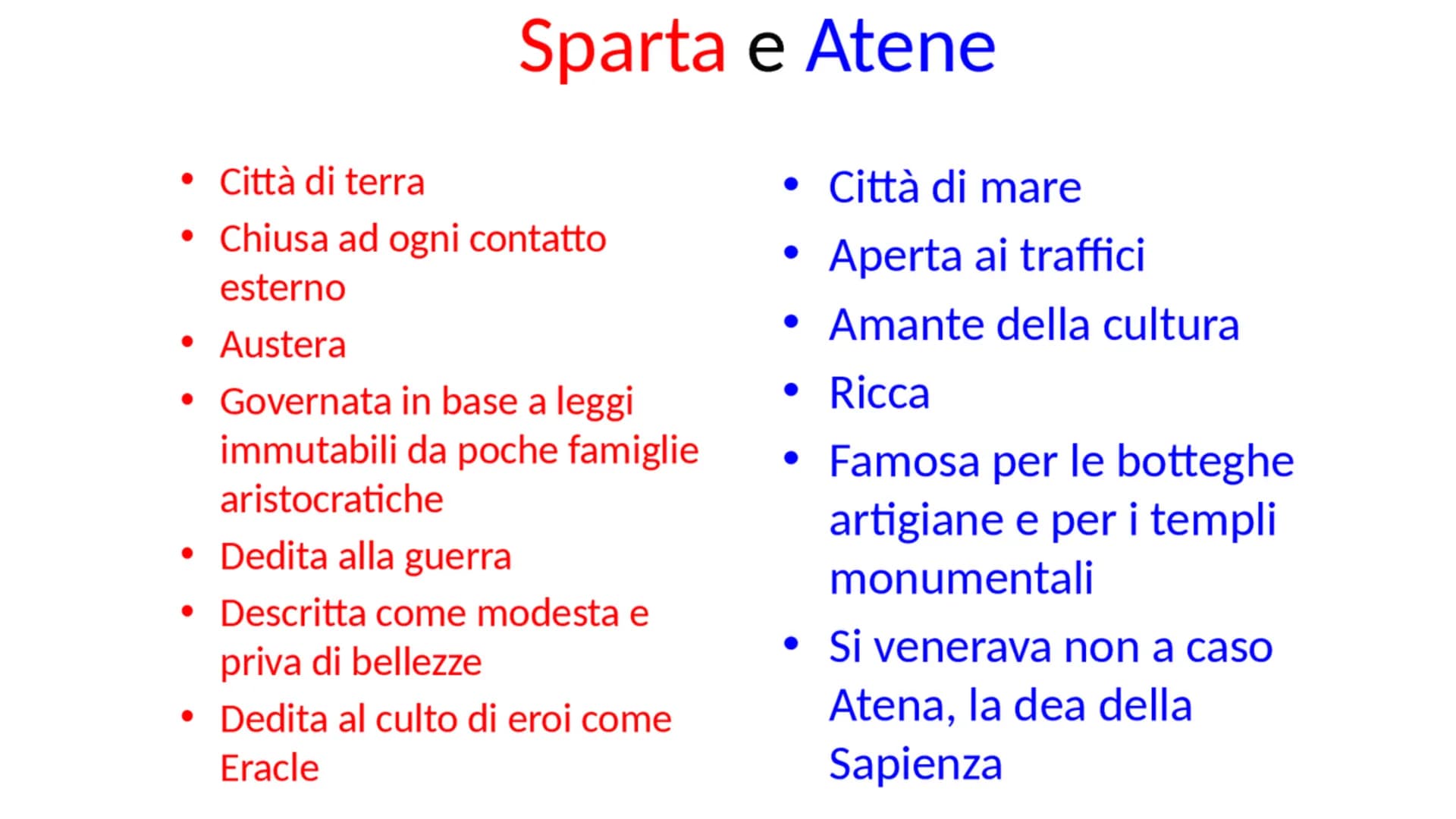 ATENE & SPARTA
Sofia La Rosa
Enrico Palano ATENE & SPARTA
Furono le prime due polis della Grecia
antica.
●
Sparta veniva riconosciuta come c