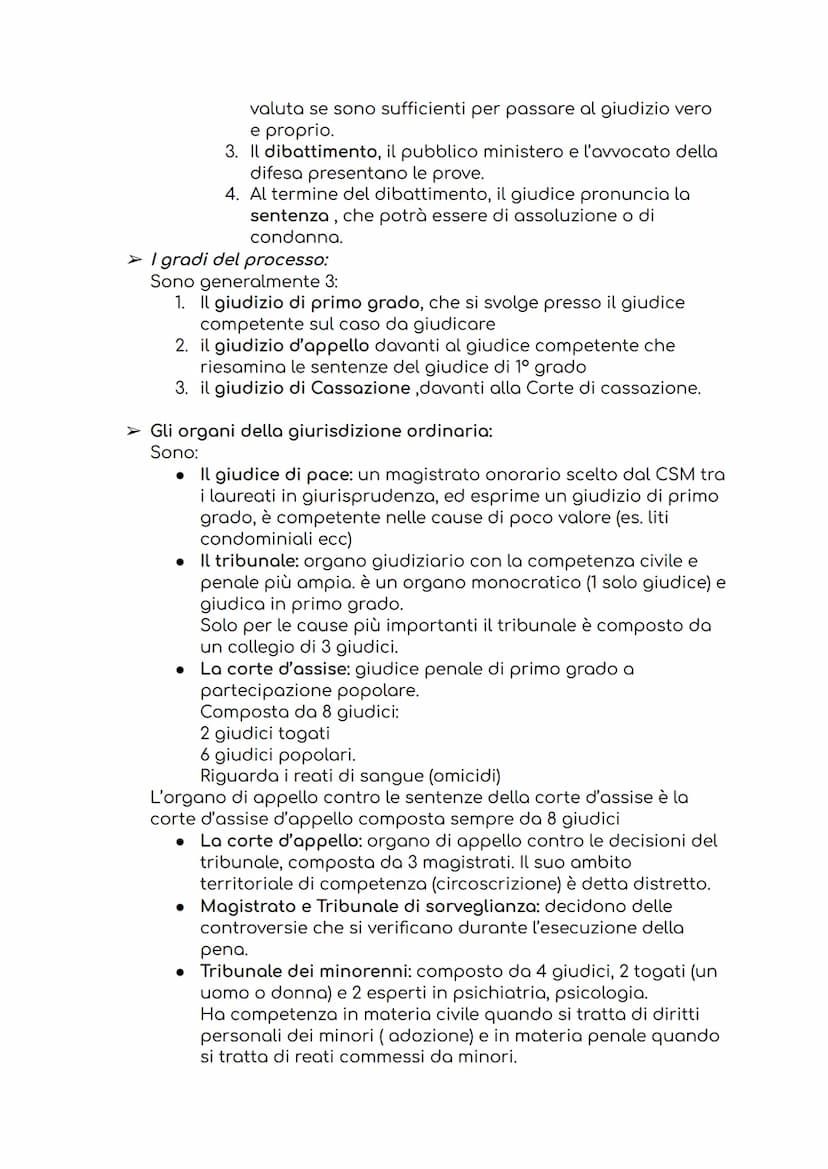I GIUDICI E LA FUNZIONE GIURISDIZIONALE
➤ La funzione giurisdizionale: consiste nell'amministrare la giustizia
ed è affidata alla Magistratu