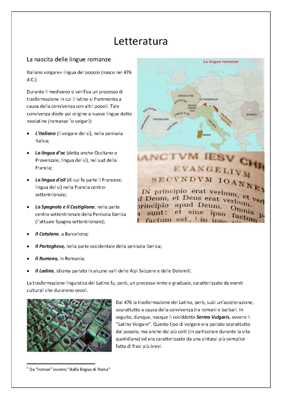 Letteratura italiana 