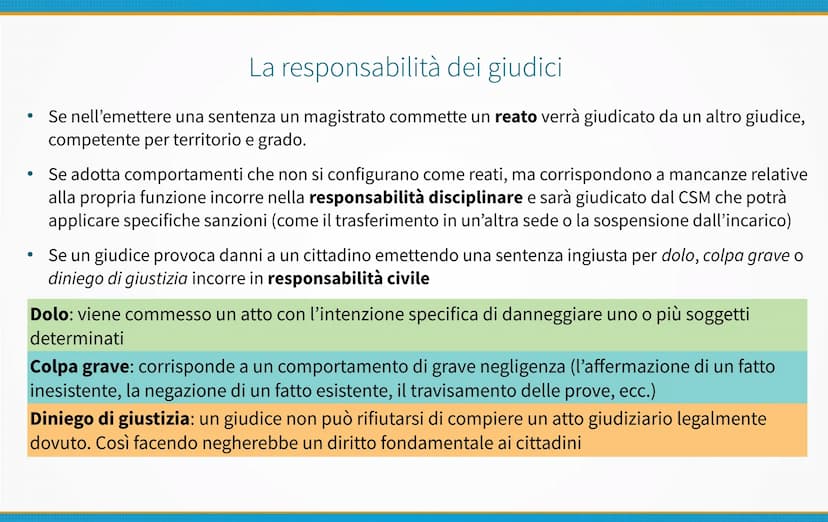 La Magistratura La Magistratura (artt. 101-113 Cost.) è l'organo dello Stato che detiene il
potere giudiziario in campo civile, penale e amm