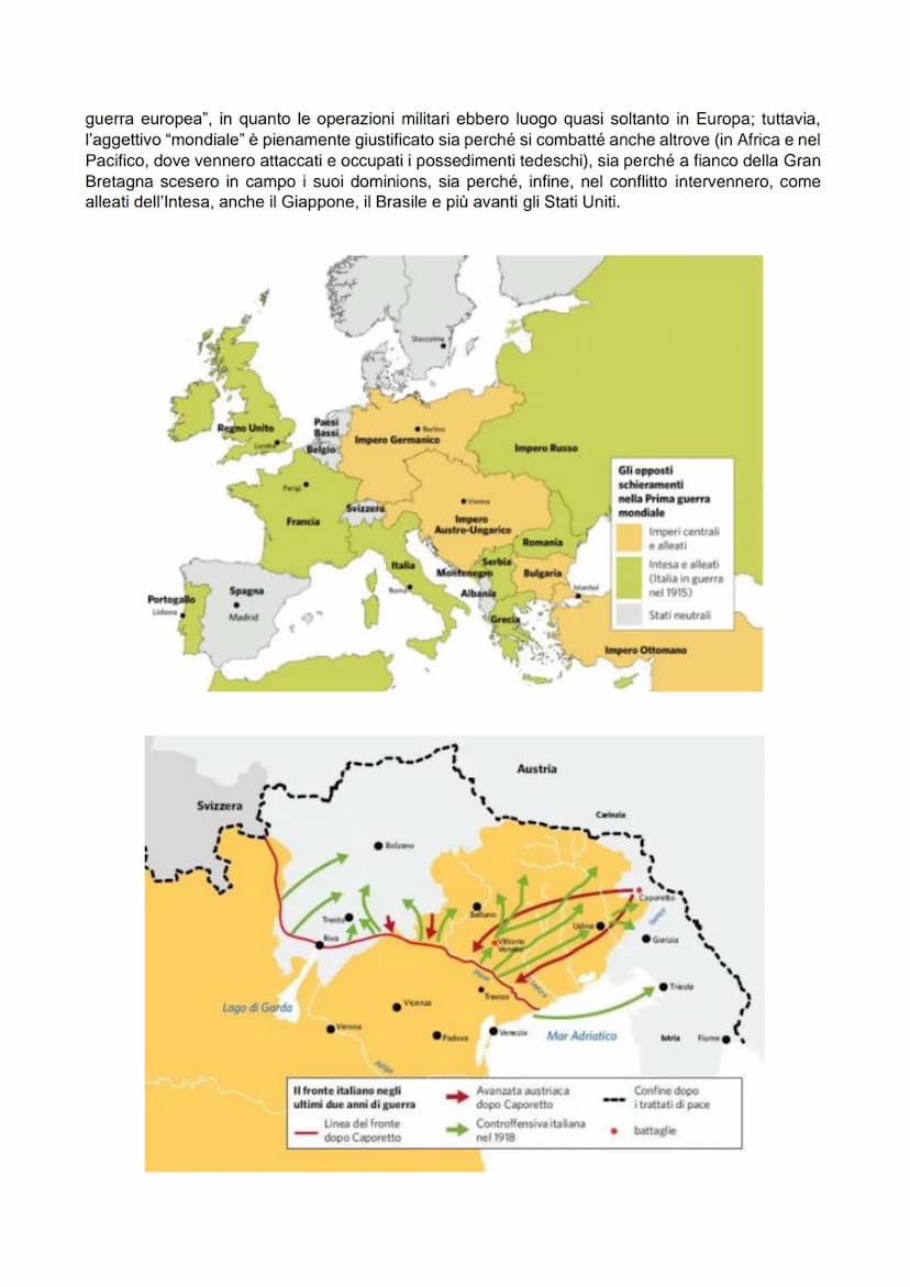 La Prima Guerra Mondiale
La situazione internazionale, i germi del conflitto
La guerra ha molte cause che risalgono indietro nel tempo
Indiv