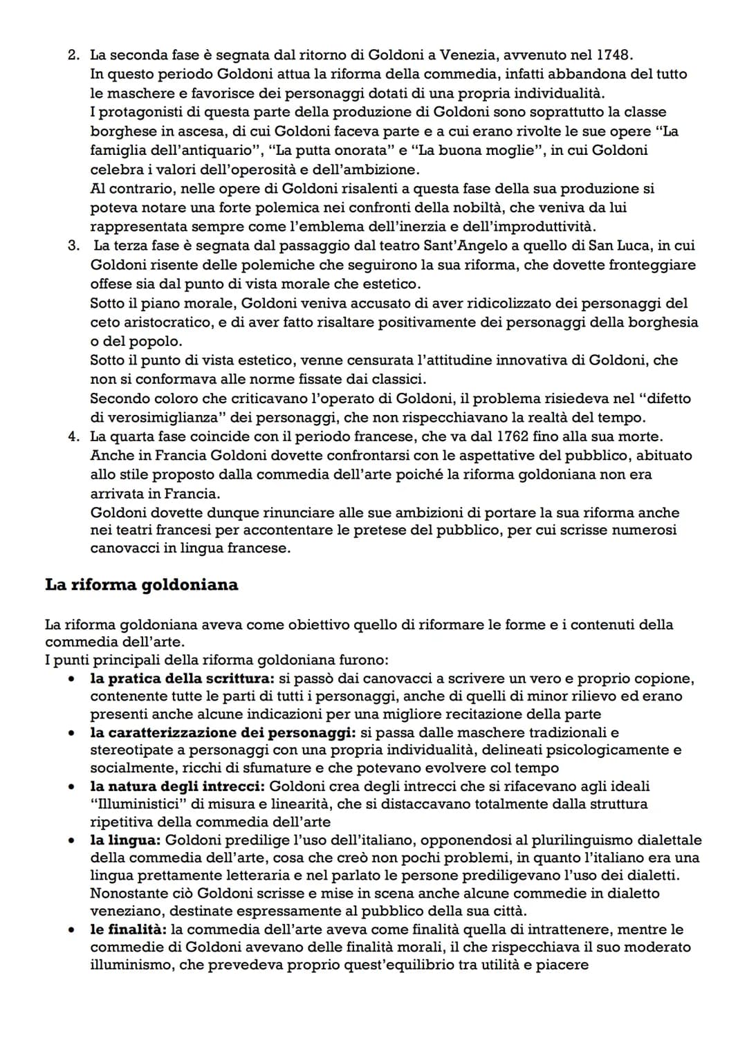 La commedia dell'arte
La commedia dell'arte è una forma di spettacolo nata in Italia nel XVI secolo, che si distingue
dagli altri generi tea