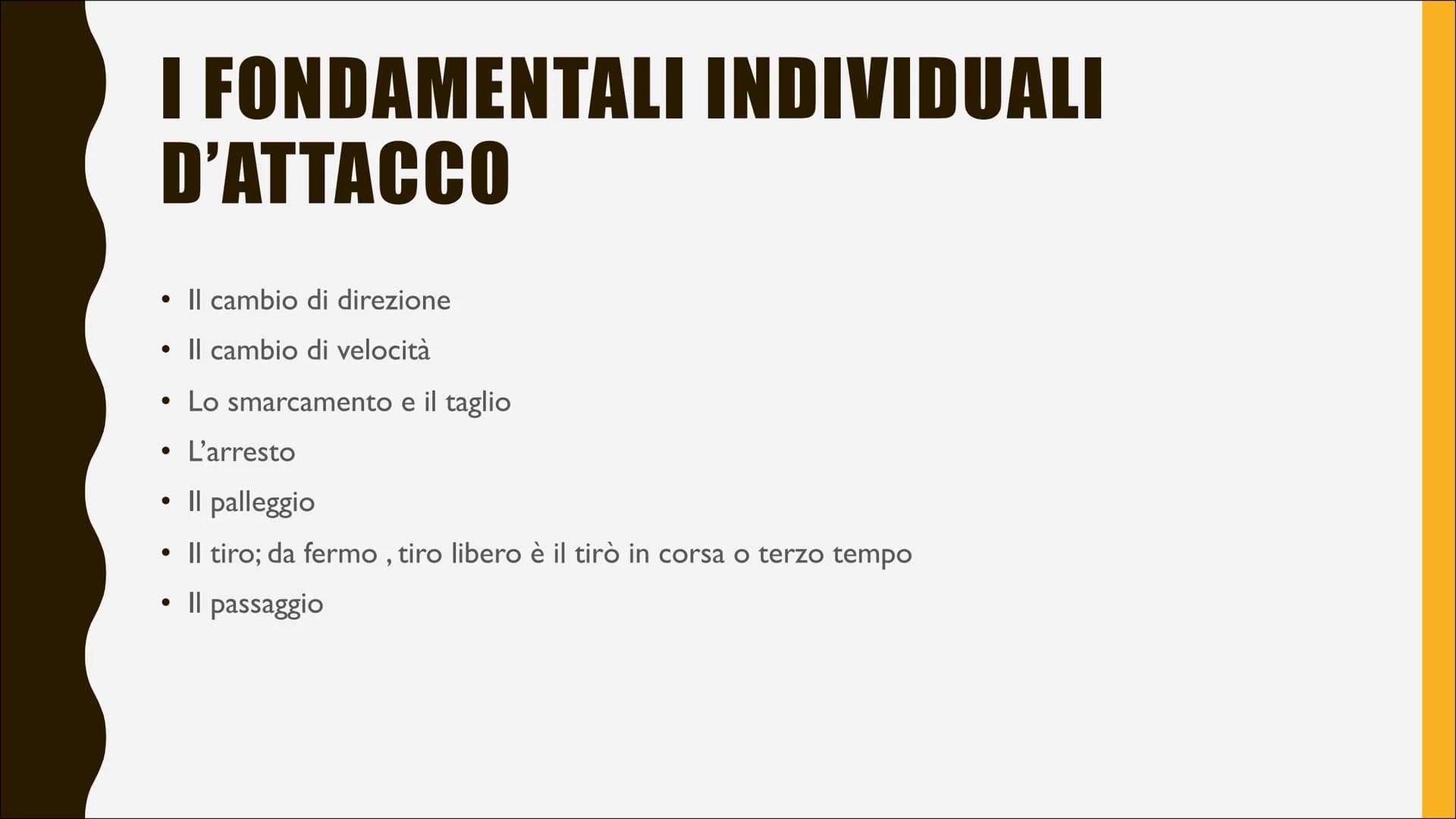 BASKET L'AREA DI GIOCO
●
Il campo è diviso in due dalla linea mediana
La linea di tiro libero è posta a 5,80 m dalla lineadi fondo campo, ch