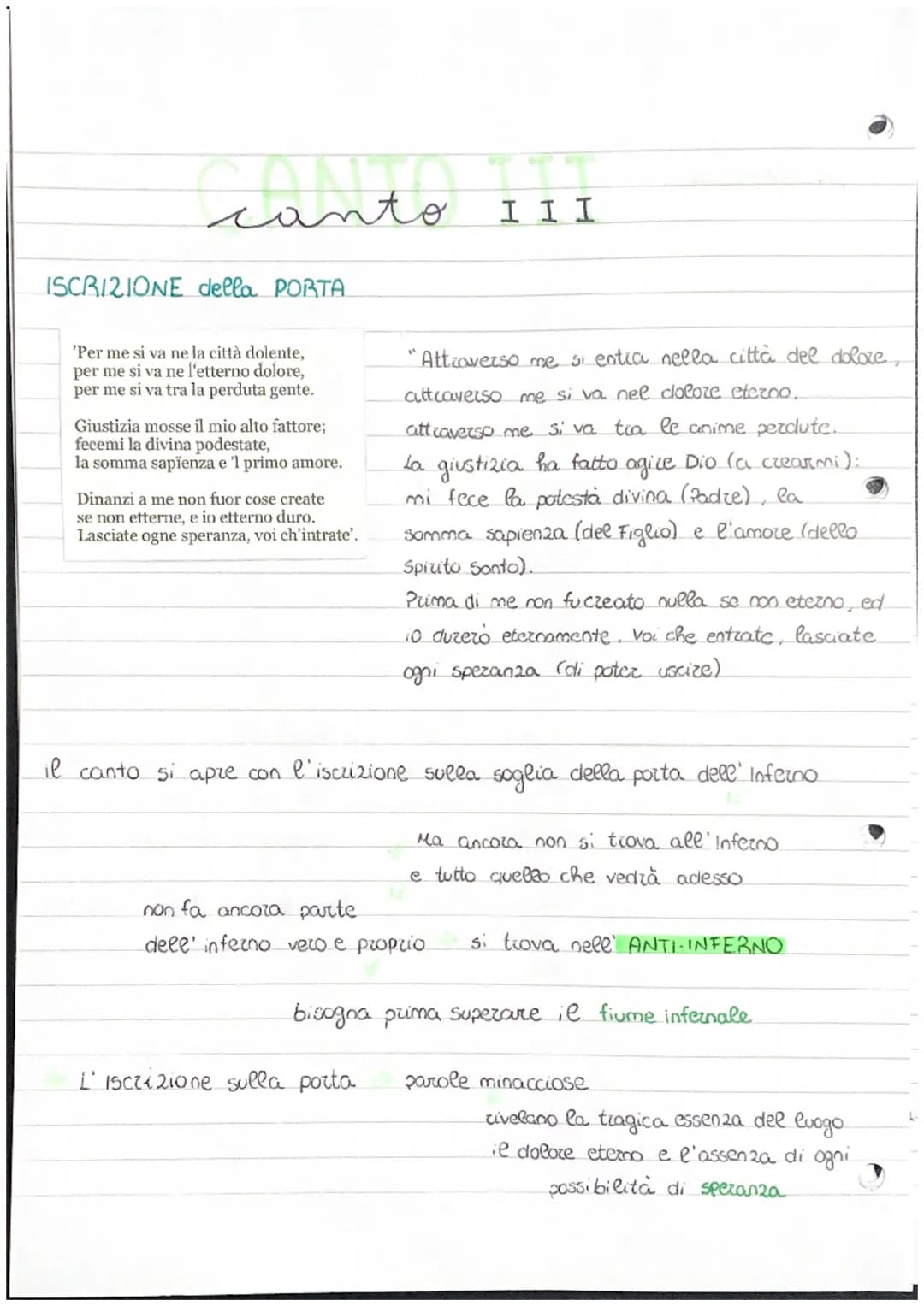 canto III
ΙΙΙ
ISCRIZIONE della PORTA
'Per me si va ne la città dolente,
per me si va ne l'etterno dolore,
per me si va tra la perduta gente.