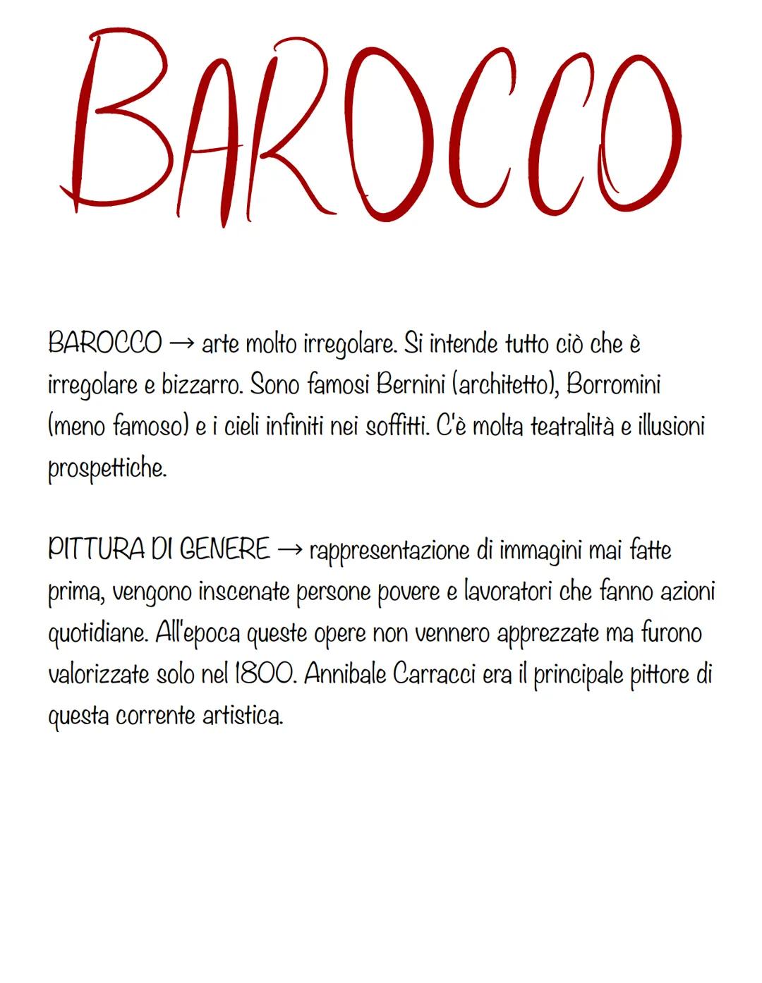 店 BAROCCO
→
BAROCCO arte molto irregolare. Si intende tutto ciò che è
irregolare e bizzarro. Sono famosi Bernini (architetto), Borromini
(me