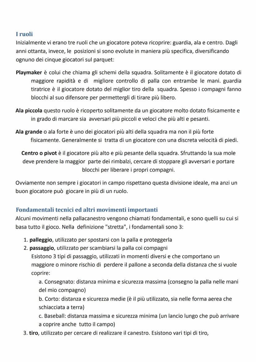 La pallacanestro
La pallacanestro, conosciuta anche come basket (abbreviazione del termine in lingua inglese
basketball), è uno sport di squ