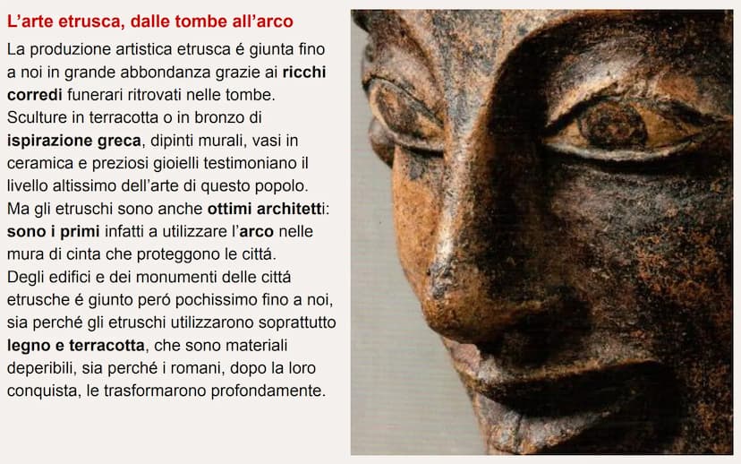 L'ARTE
ETRUSCA La civiltà etrusca
La civiltà etrusca appare intorno al IX secolo
a.C. nell'area racchiusa fra i fiumi Arno e Tevere.
in ques