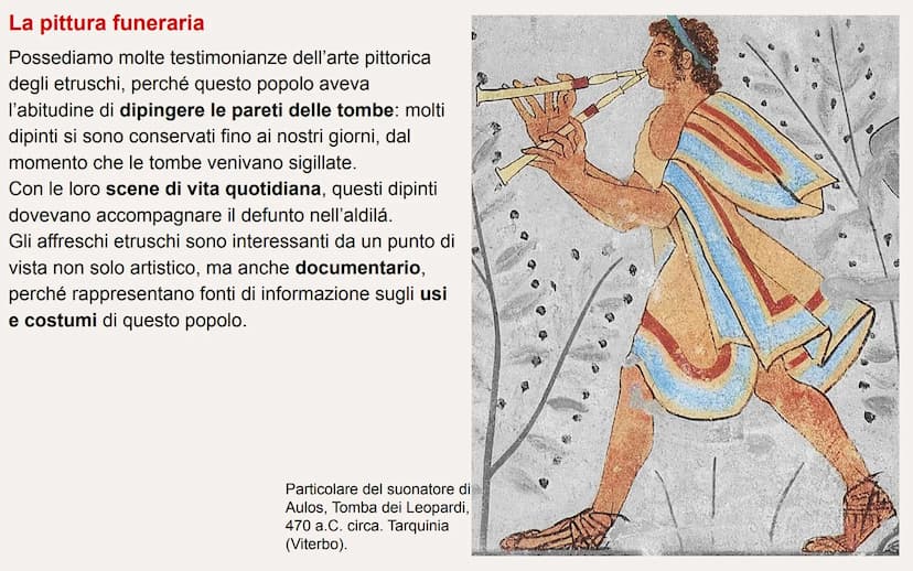 L'ARTE
ETRUSCA La civiltà etrusca
La civiltà etrusca appare intorno al IX secolo
a.C. nell'area racchiusa fra i fiumi Arno e Tevere.
in ques