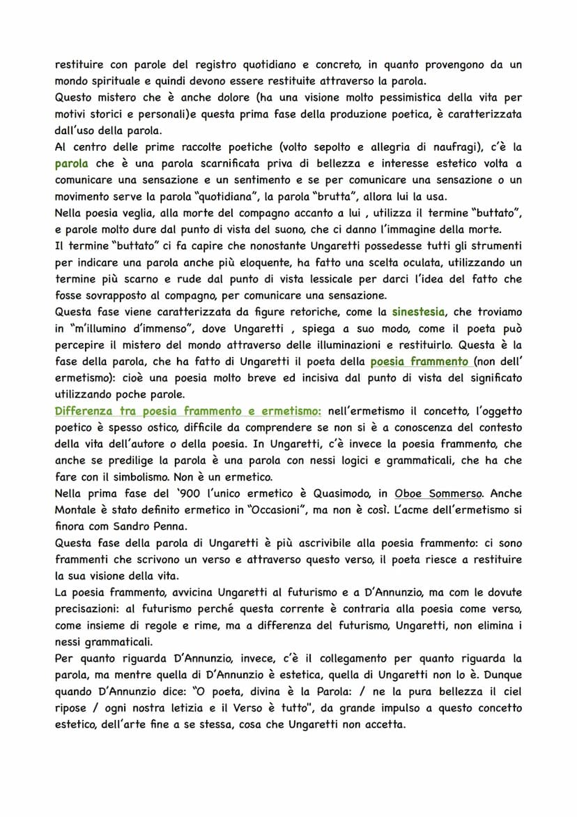 Giuseppe Ungaretti
LA VITA
Giuseppe Ungaretti nasce nel 1888 ad Alessandria d'Egitto.
La sua nascita in Egitto è legata al fatto che il padr