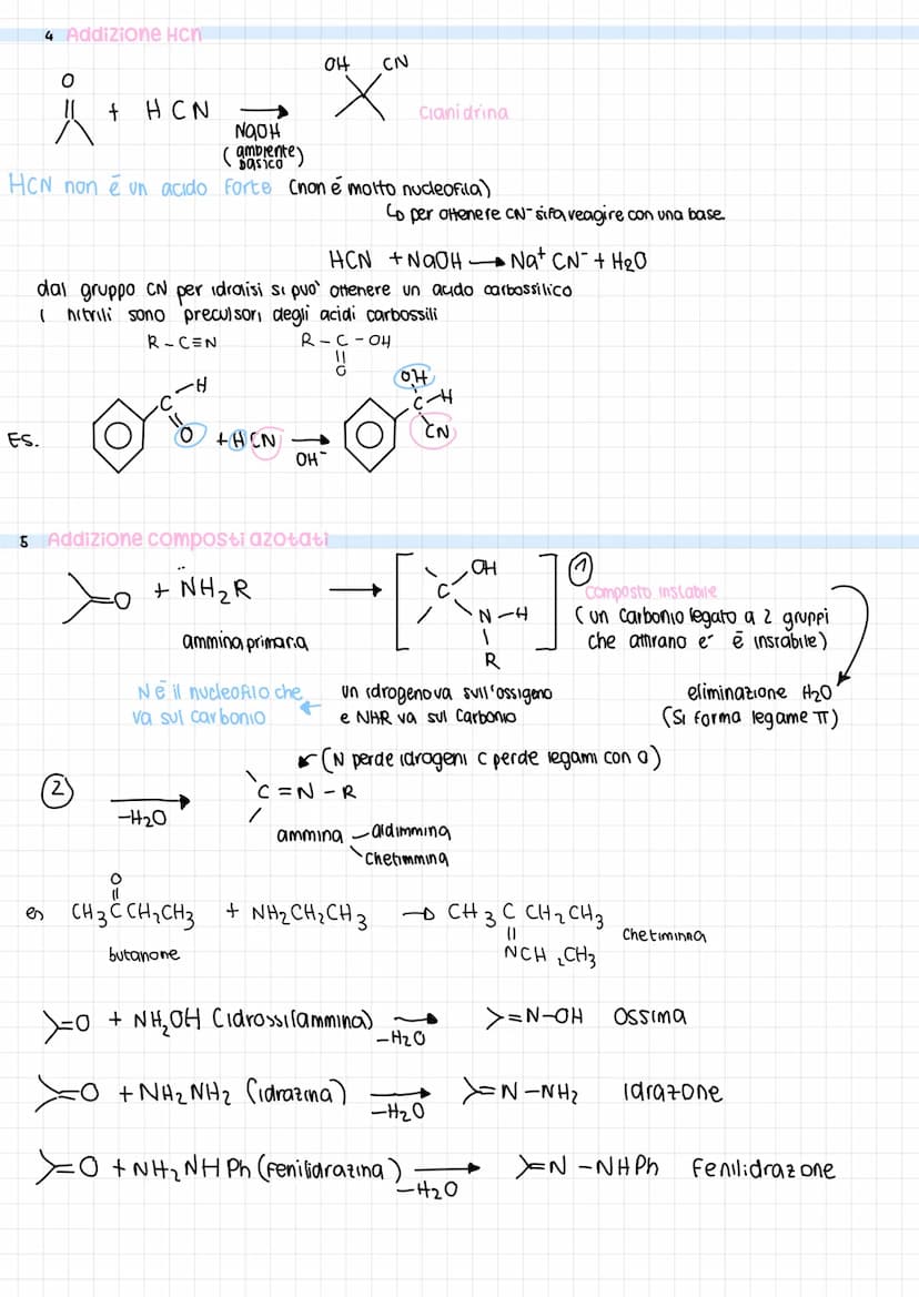 Composti carbonilici
elettrofila
COS
SP₂
H
Aldeidi e chetani
triangolare planare
C legami ~ eπT
legame polarizzato
S nucleofilo
O=C
Aldeidi 