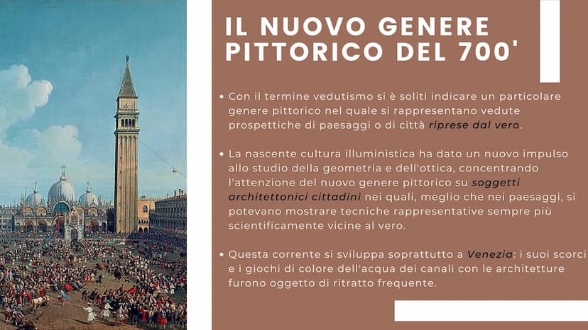 AAAAAAAAAAAAAAAAAA
A
IL VEDUTISMO
TRA ARTE E TECNICA
UNA PRESENTAZIONE DI BOSIS ELENA 4B
Bibliografia: Itinerario nell'arte, quarta edizione