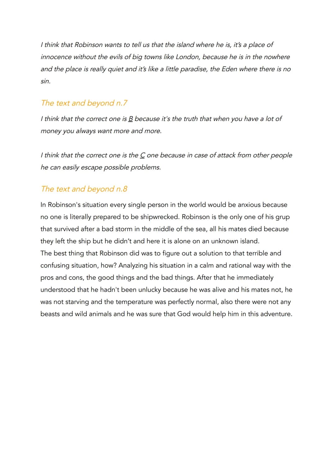 Robinson Crusoe
Step Five B2.2
READING & TRAINING
Robinson Crusoe
free Audiobook
Daniel Defoe
BLACK
CAT Daniel Defoe and his world
Comprehen