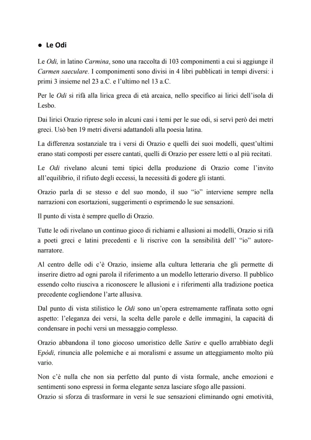 • Vita
Quinto Orazio Flacco
Nasce l'8 dicembre del 65 a.C. a Venosa (paese al confine tra Lucania e Apulia).
Era figlio di un liberto divent