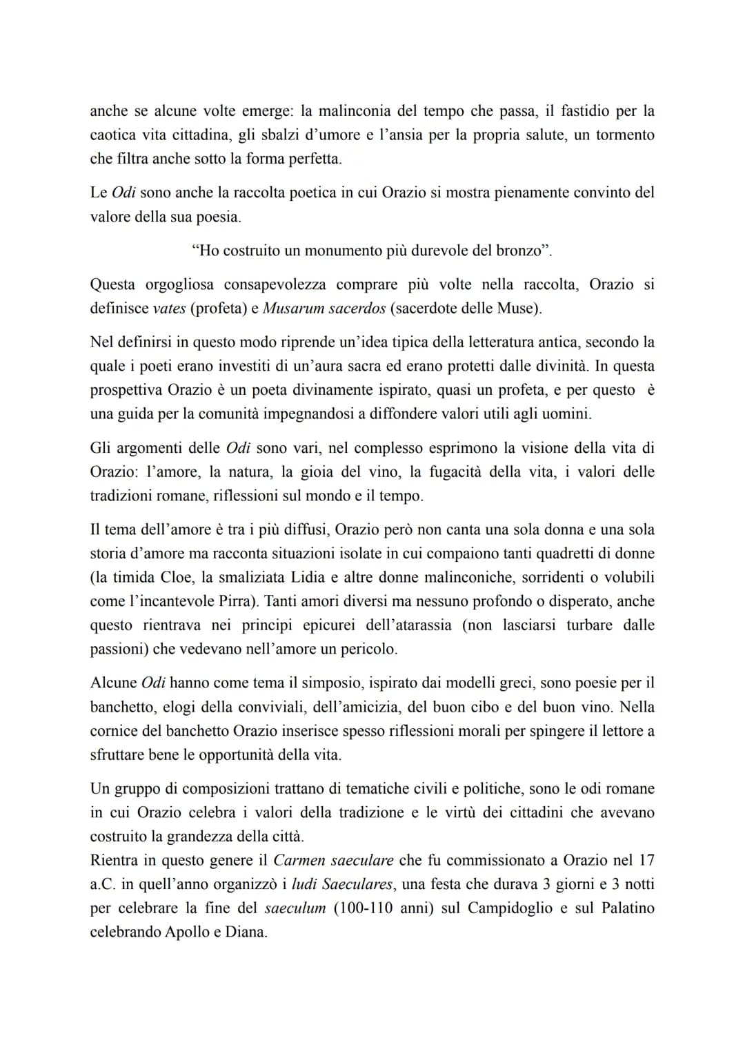 • Vita
Quinto Orazio Flacco
Nasce l'8 dicembre del 65 a.C. a Venosa (paese al confine tra Lucania e Apulia).
Era figlio di un liberto divent