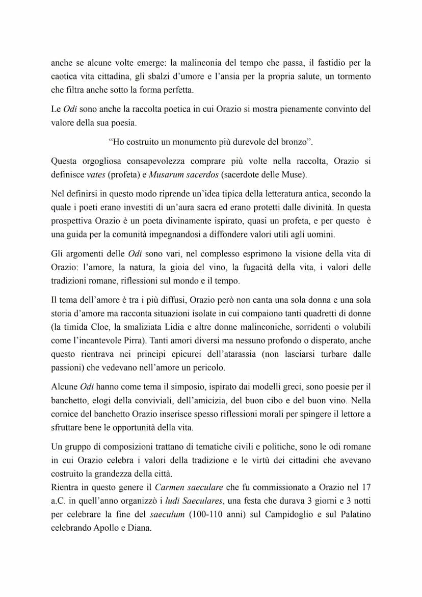 • Vita
Quinto Orazio Flacco
Nasce l'8 dicembre del 65 a.C. a Venosa (paese al confine tra Lucania e Apulia).
Era figlio di un liberto divent