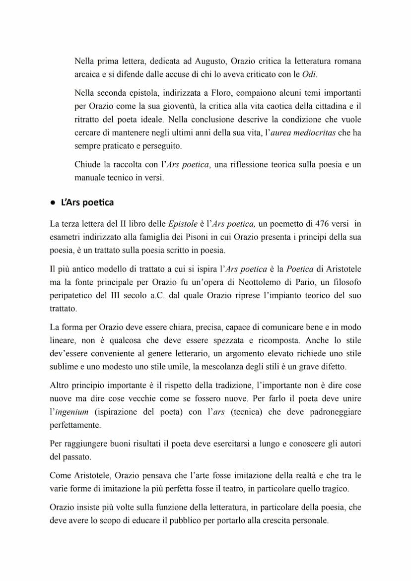 • Vita
Quinto Orazio Flacco
Nasce l'8 dicembre del 65 a.C. a Venosa (paese al confine tra Lucania e Apulia).
Era figlio di un liberto divent
