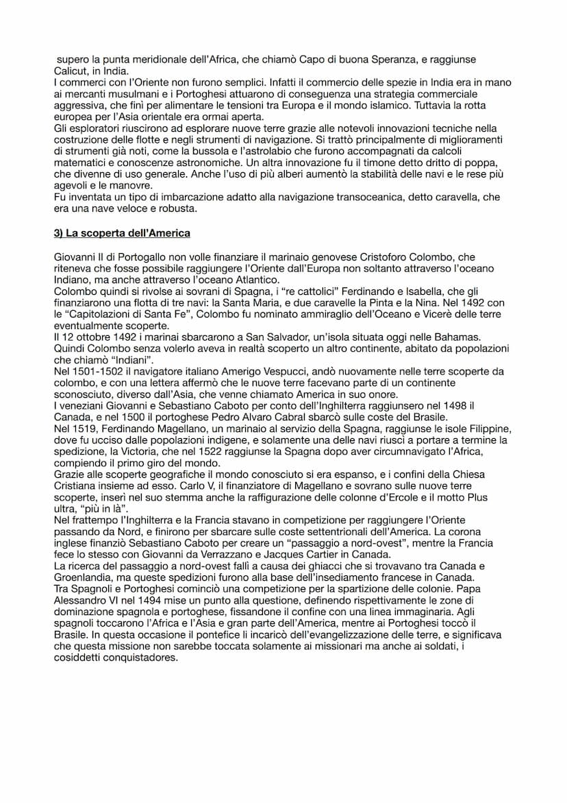 Capitolo 12 - Il nuovo mondo
1) Le antiche vie dell'Oriente
La caduta dell'Impero bizantino e la formazione dell'Impero Ottomano ebbero cons