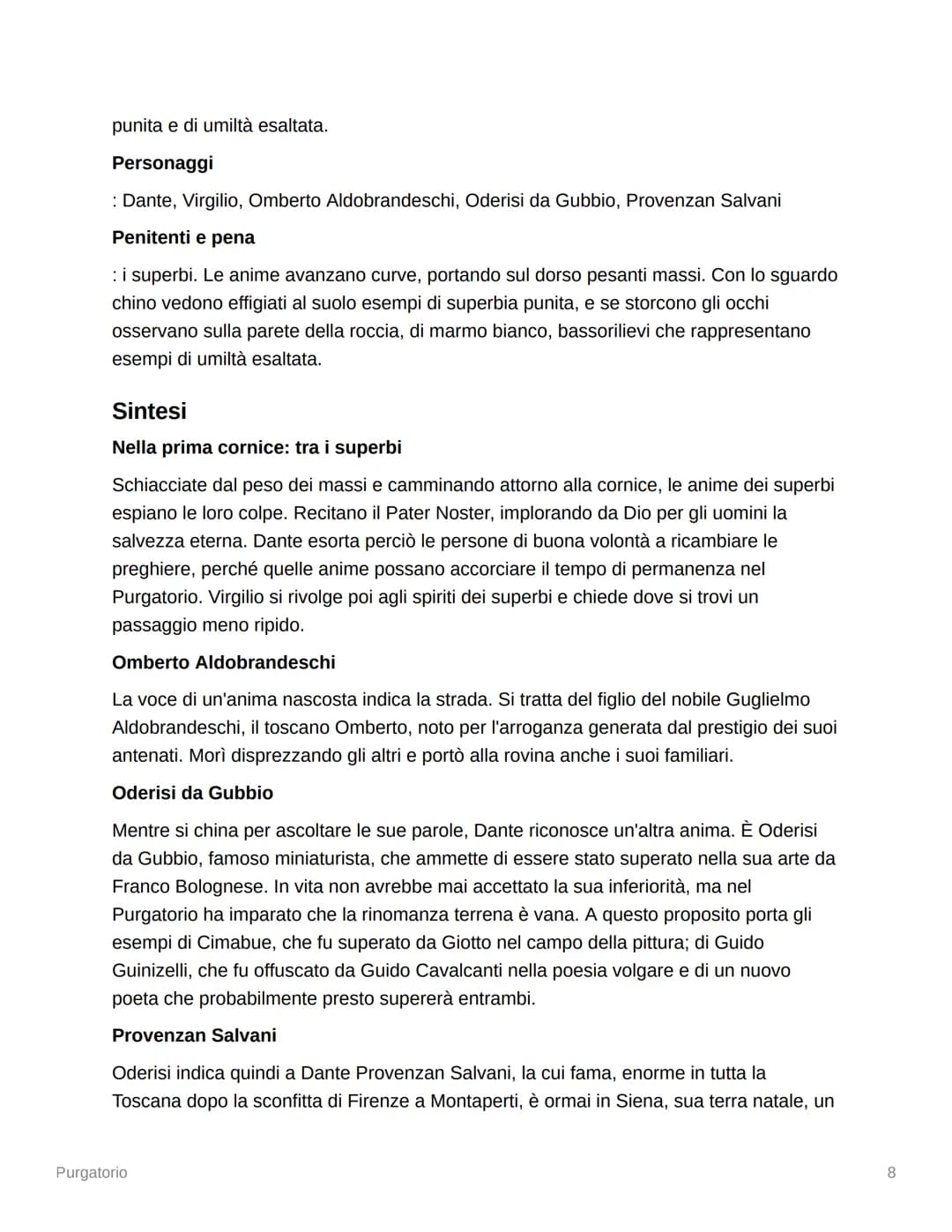 Purgatorio
Purgatorio Canto 1 - Riassunto
Tempo
: domenica di Pasqua 10 aprile 1300, all'alba (tra le 4 e le 5 antimeridiane)
Antipurgatorio