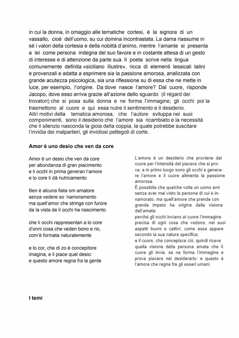 LA SCUOLA SICILIANA
Nei Duecento nasce la lirica italiana che prende le mosse dalla poesia cortese
provenzale. Anche la corte siMiana di Fed