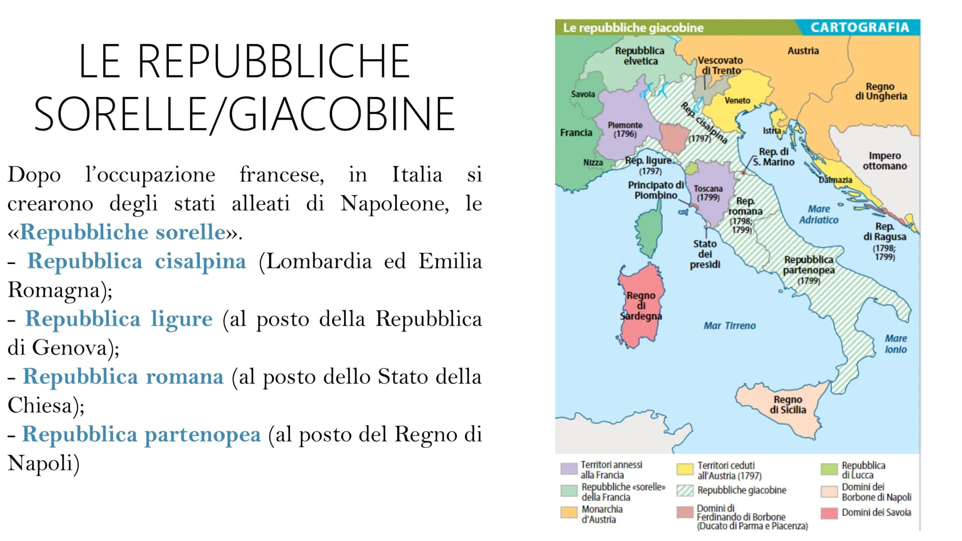 NAPOLEONE BONAPARTE
(1769-1821) • Napoleone
Bonaparte
nacque in Corsica nel
1769 ad Ajaccio.
●
La sua famiglia era di
origine italiana. Fin 
