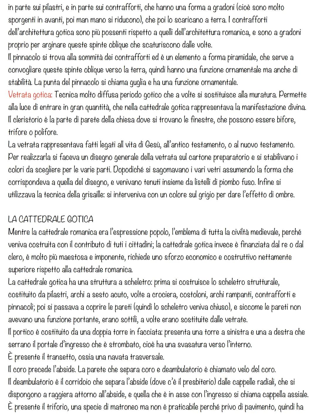 IL GOTICO
L'architettura gotica si sviluppa tra il 1200 e il 1300.
Il termine “gotico” inizialmente assume un valore dispregiativo perché de