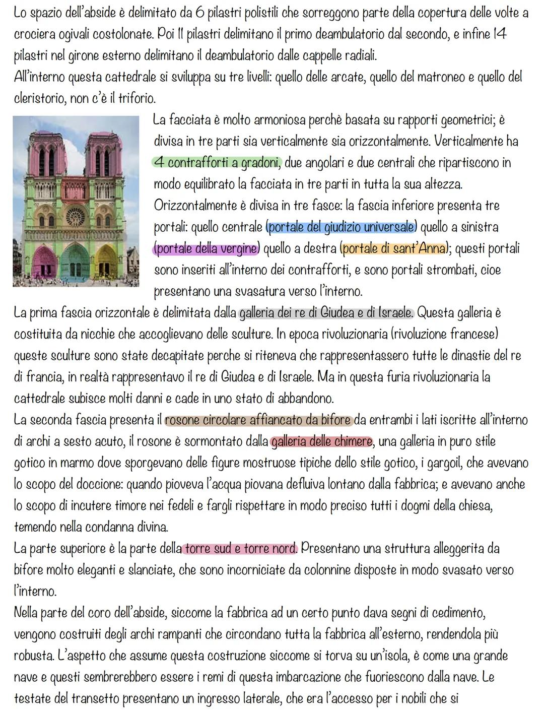 IL GOTICO
L'architettura gotica si sviluppa tra il 1200 e il 1300.
Il termine “gotico” inizialmente assume un valore dispregiativo perché de