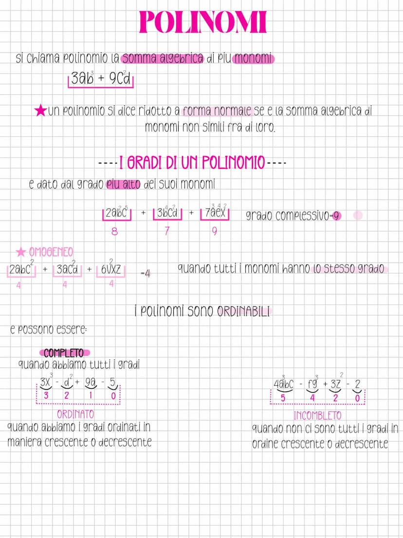 MONOMI MONOMI MONOMI
e una moltiplicazione tra numeri e lettere
parte letterale
-monomi simili
-monomio nullo
coefficente
quando due o più m