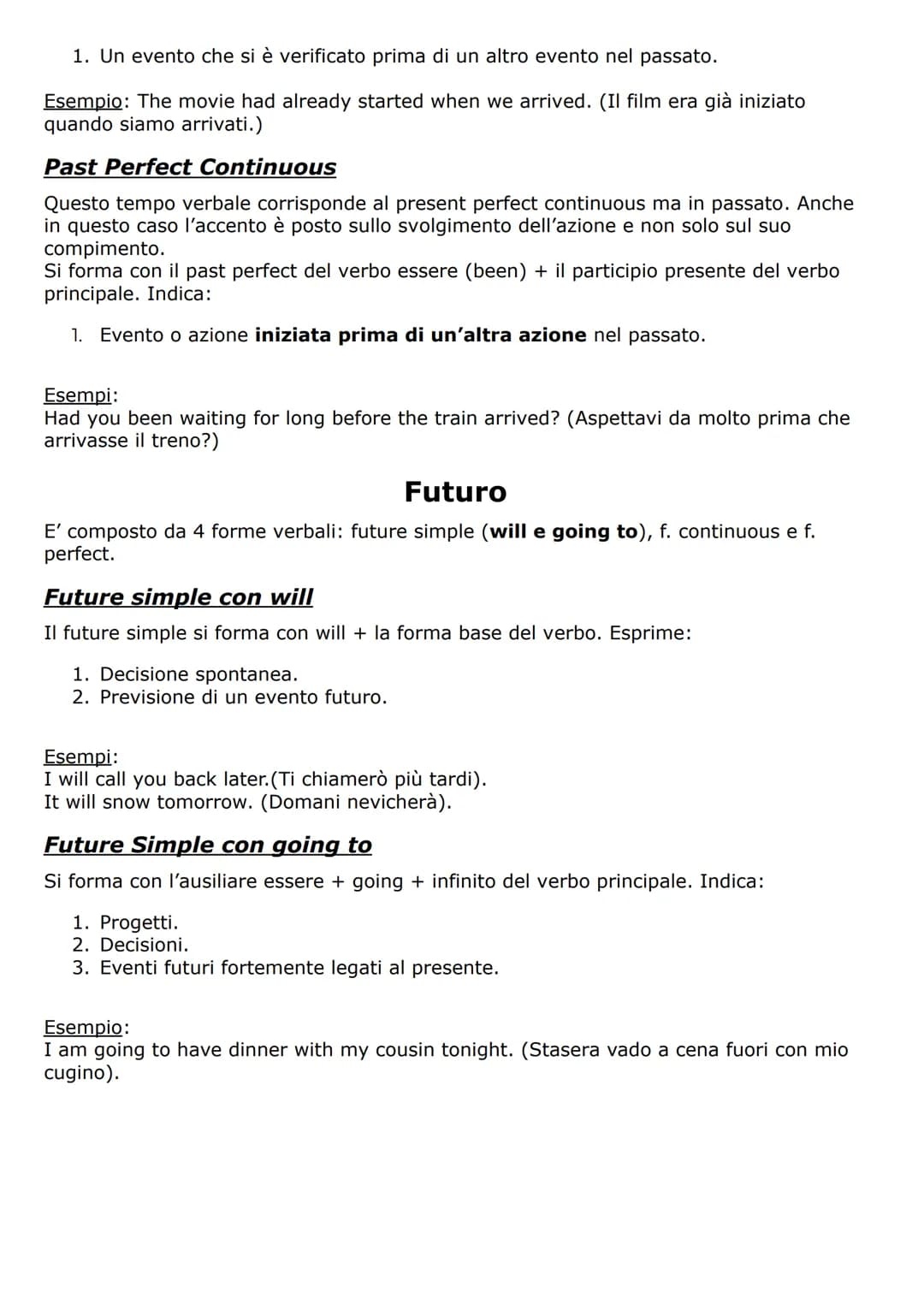 
<p>In inglese, ci sono quattro forme verbali del presente: il present simple, il present continuous e altre due forme particolari del verbo