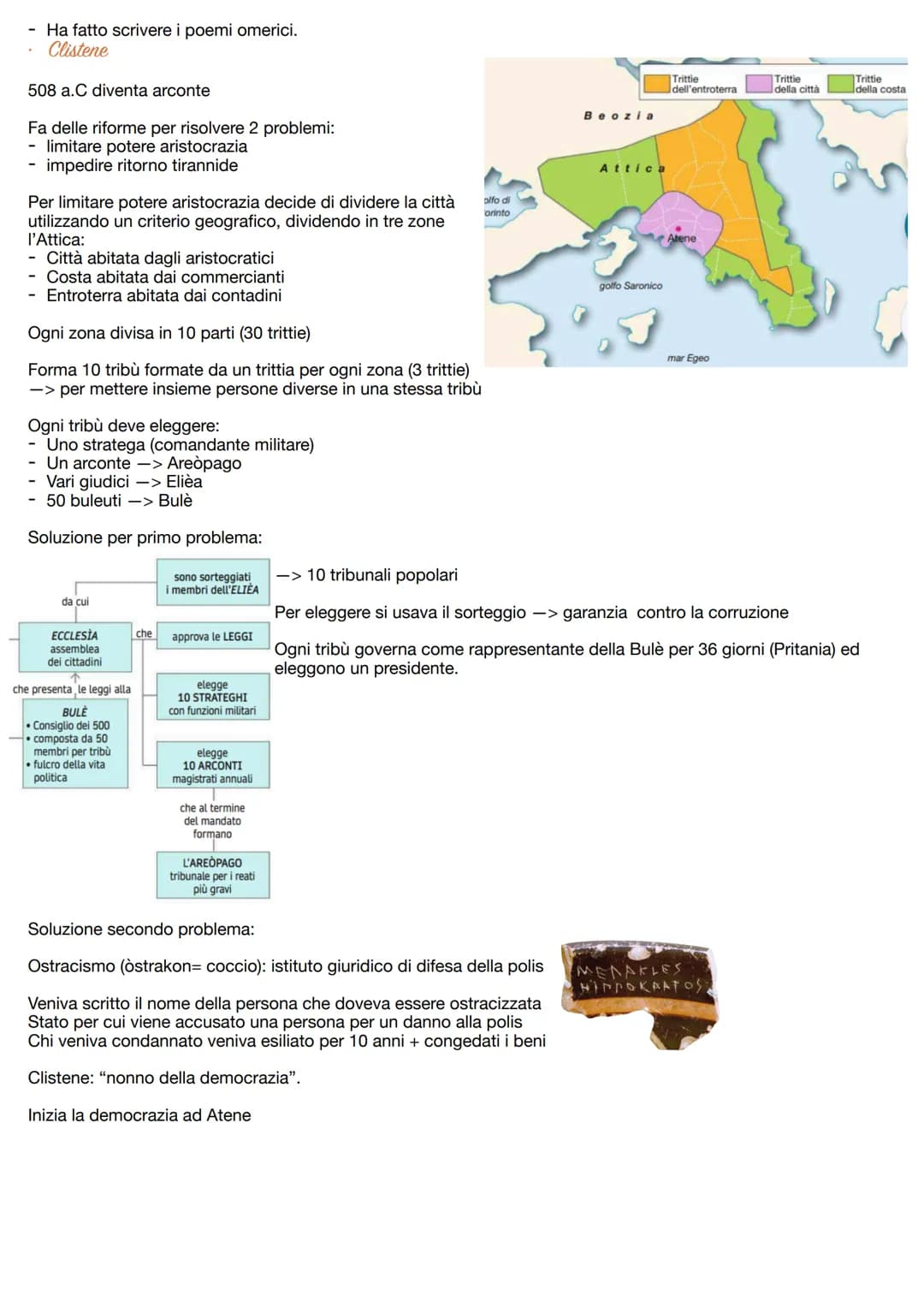 Sparta, Atene o to
Sparta
È una aristocrazia/oligarchia
No fonti scritte da parte dei spartani, ma fonti ateniesi, con il loro punto di
vist