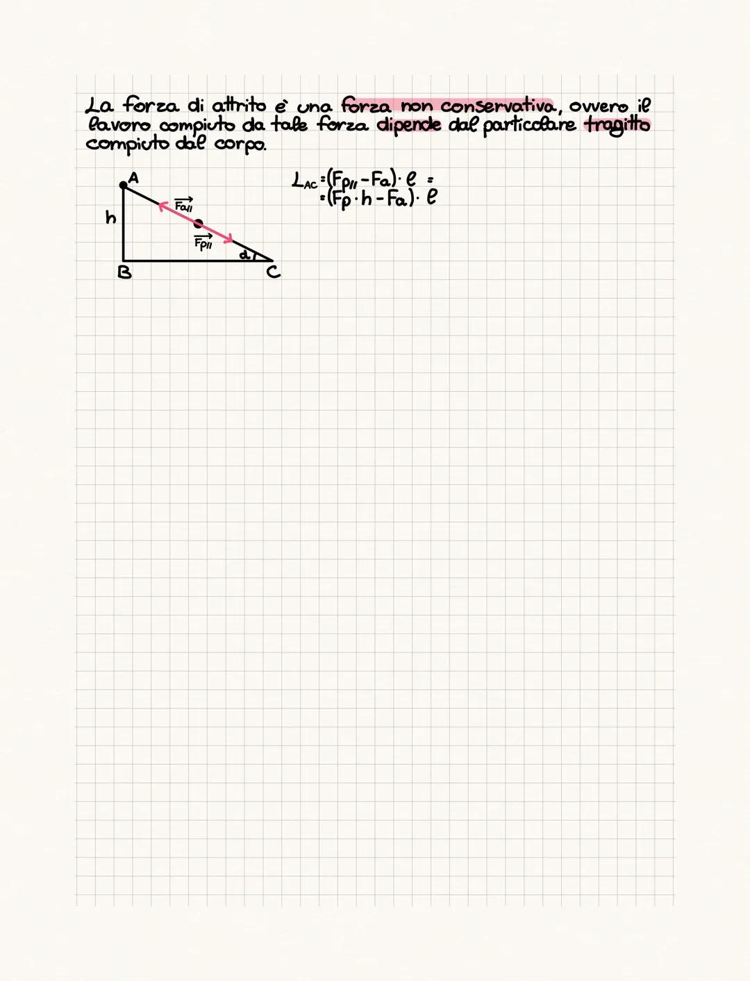 Legge di conservazione dell'energia meccanica
L'energia meccanica è la somma tra l'energia potenziale
l'energia cinetica:
E₁²= Ep + Ek=
mgh+