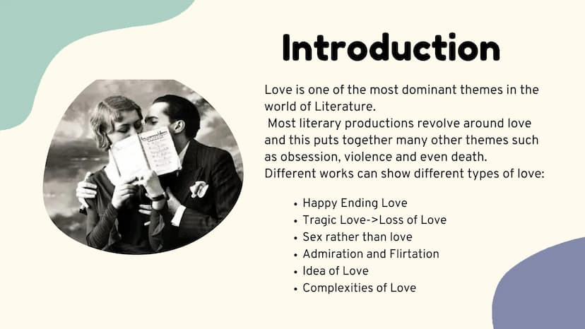 Liceo Classico Siotto Pintor
Love in Literature
Gaia Corona e Gabriele Secci Love
Whether platonic or romantic, fleeting or lifelong,
Love h