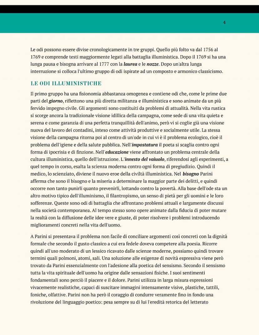 GIUSEPPE PARINI
VITA
Giuseppe Parino, chi preferì più tardi modificare il proprio cognome in Parini, nacque il 23
maggio 1729 a Bosisio da u