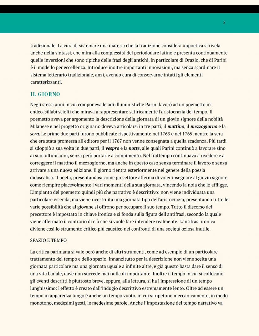 GIUSEPPE PARINI
VITA
Giuseppe Parino, chi preferì più tardi modificare il proprio cognome in Parini, nacque il 23
maggio 1729 a Bosisio da u