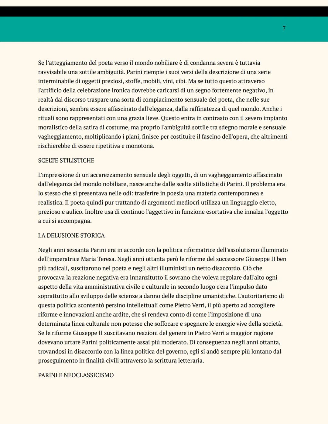 GIUSEPPE PARINI
VITA
Giuseppe Parino, chi preferì più tardi modificare il proprio cognome in Parini, nacque il 23
maggio 1729 a Bosisio da u