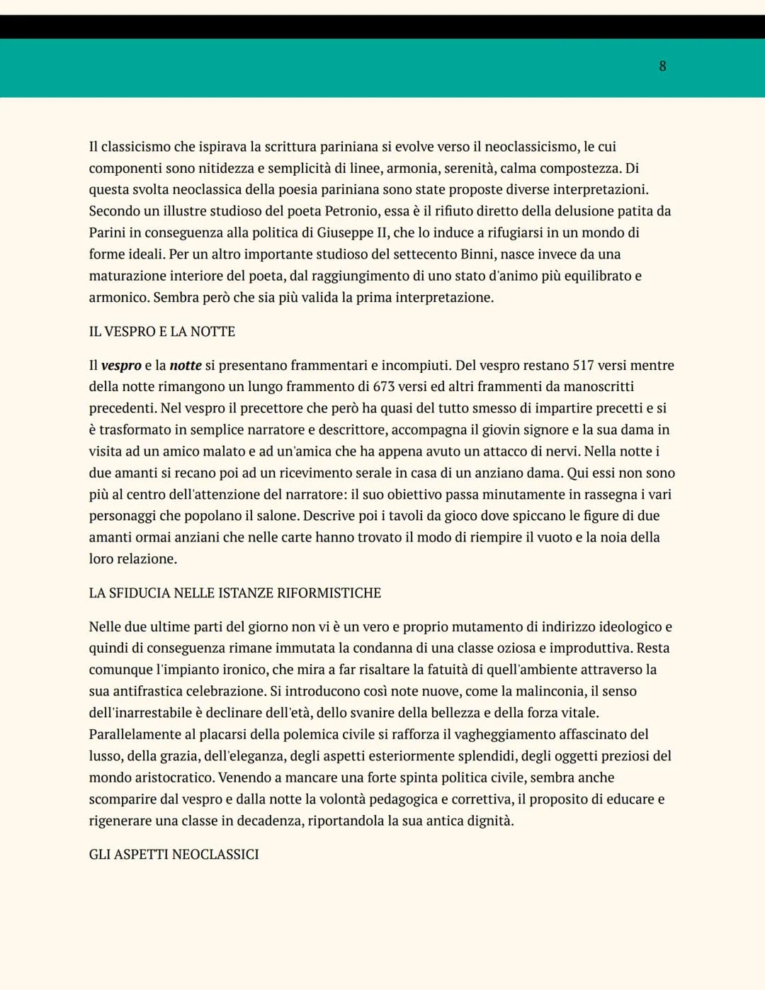 GIUSEPPE PARINI
VITA
Giuseppe Parino, chi preferì più tardi modificare il proprio cognome in Parini, nacque il 23
maggio 1729 a Bosisio da u