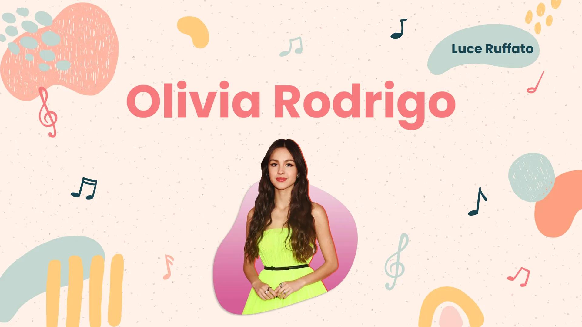 5
5
J
Luce Ruffato
Olivia Rodrigo
C
s 10
Introduction
All about Olivia
Rodrigo's life
1
Index
2
Songs
Her most successful
songs
Music Awards