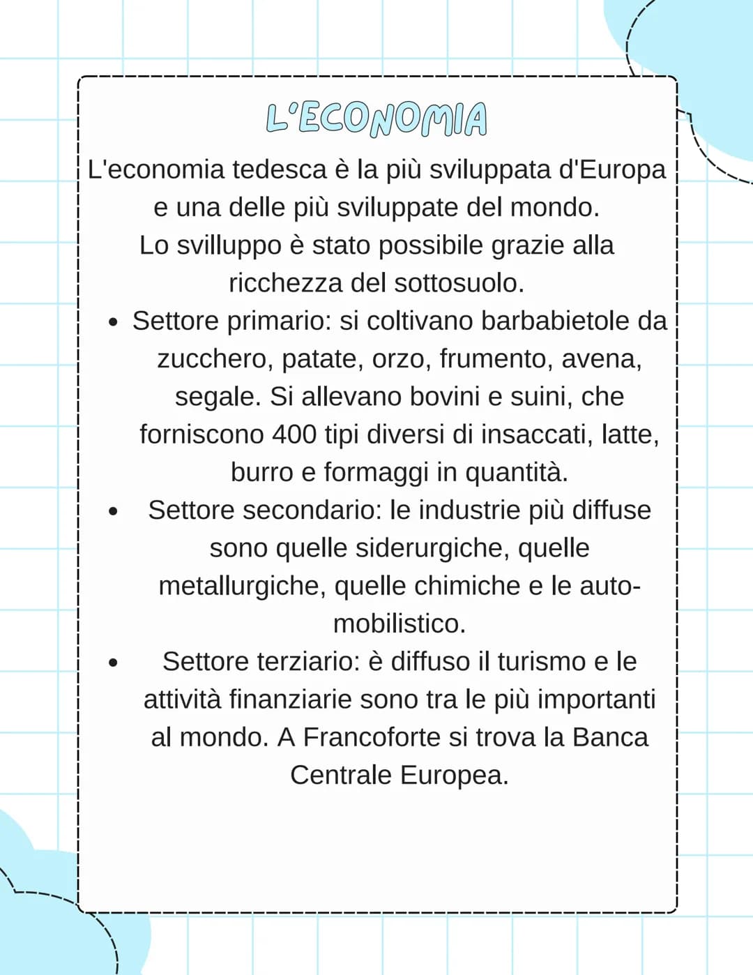 LA GERMANIA
La Germania è una Repubblica federale.
La capitale è Berlino.
Altre città importanti sono: Monaco di Baviera,
Amburgo, Francofor