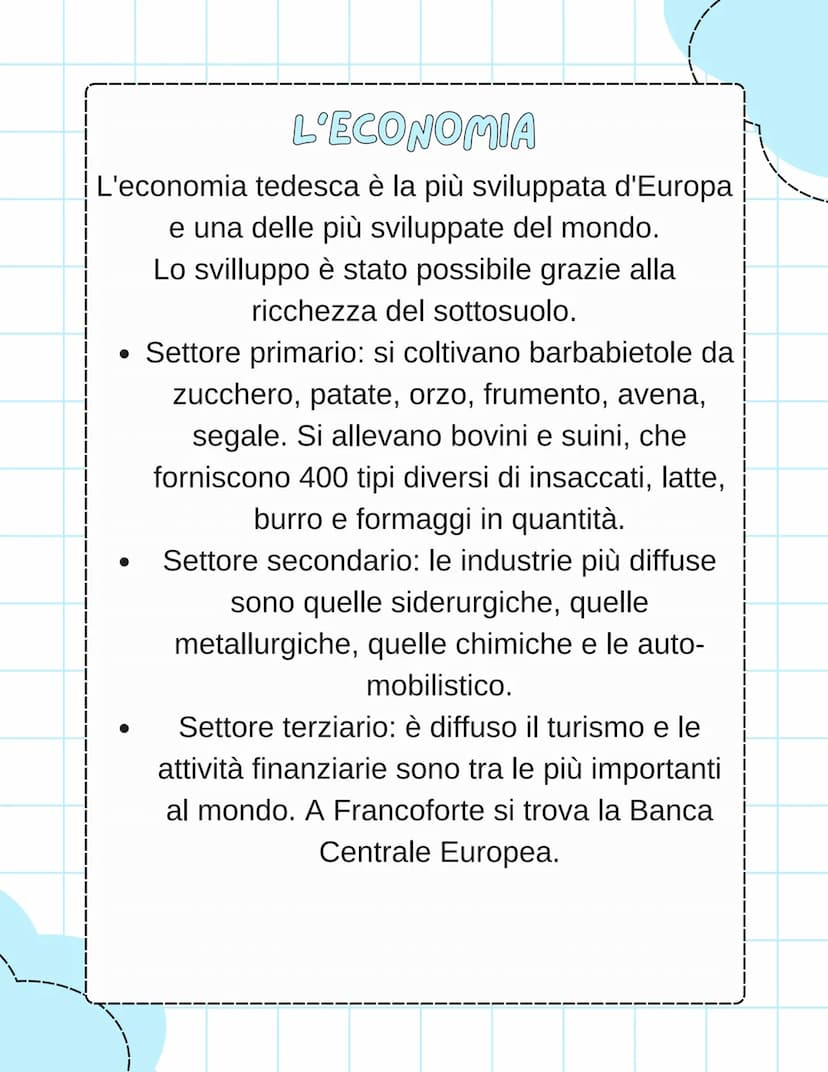 LA GERMANIA
La Germania è una Repubblica federale.
La capitale è Berlino.
Altre città importanti sono: Monaco di Baviera,
Amburgo, Francofor