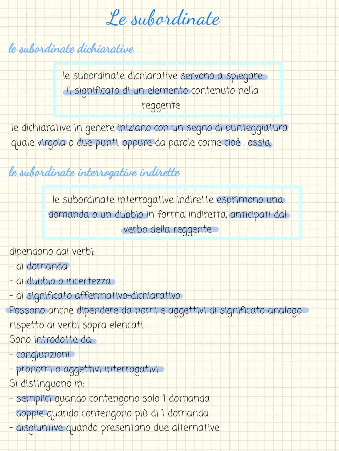Le subordinate
le subordinate soggettive
le subordinate soggettive svolgono la funzione di soggetto della
proposizione principale
il predica