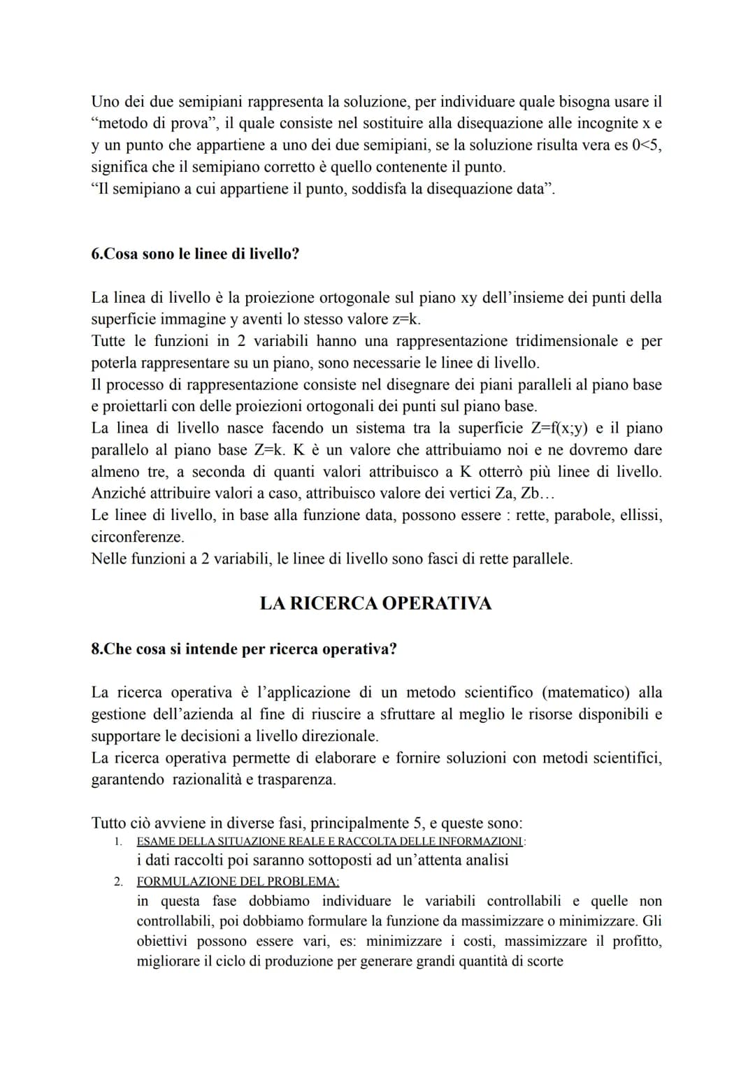 LA PROGRAMMAZIONE LINEARE
1. Cos'è la programmazione lineare?
La programmazione lineare è una sezione della ricerca operativa,essa ha un'amp