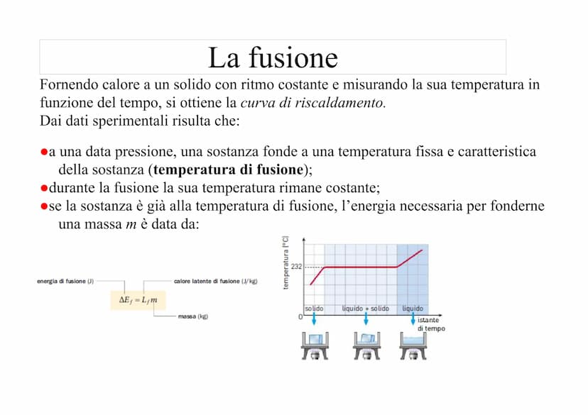 I passaggi tra stati di aggregazione
Sulla Terra la materia si presenta in tre stati di aggregazione: stato solido, stato
liquido, stato gas
