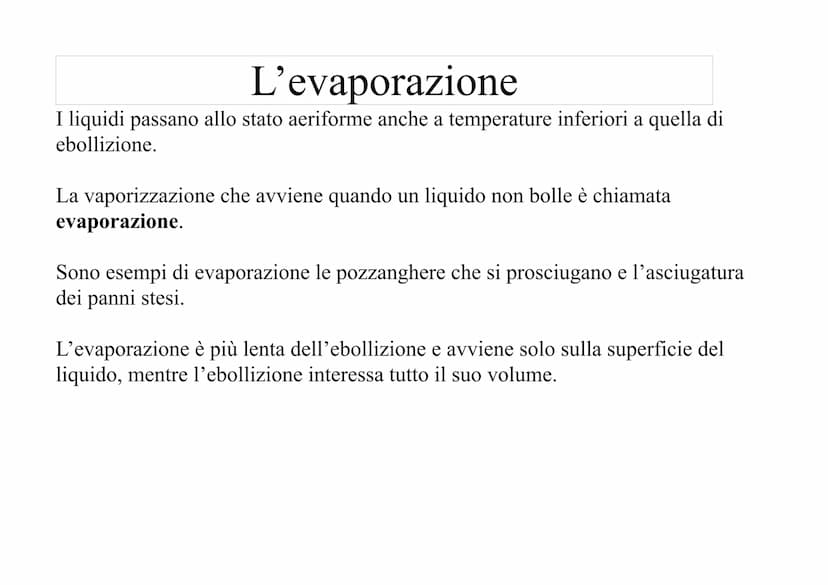 I passaggi tra stati di aggregazione
Sulla Terra la materia si presenta in tre stati di aggregazione: stato solido, stato
liquido, stato gas