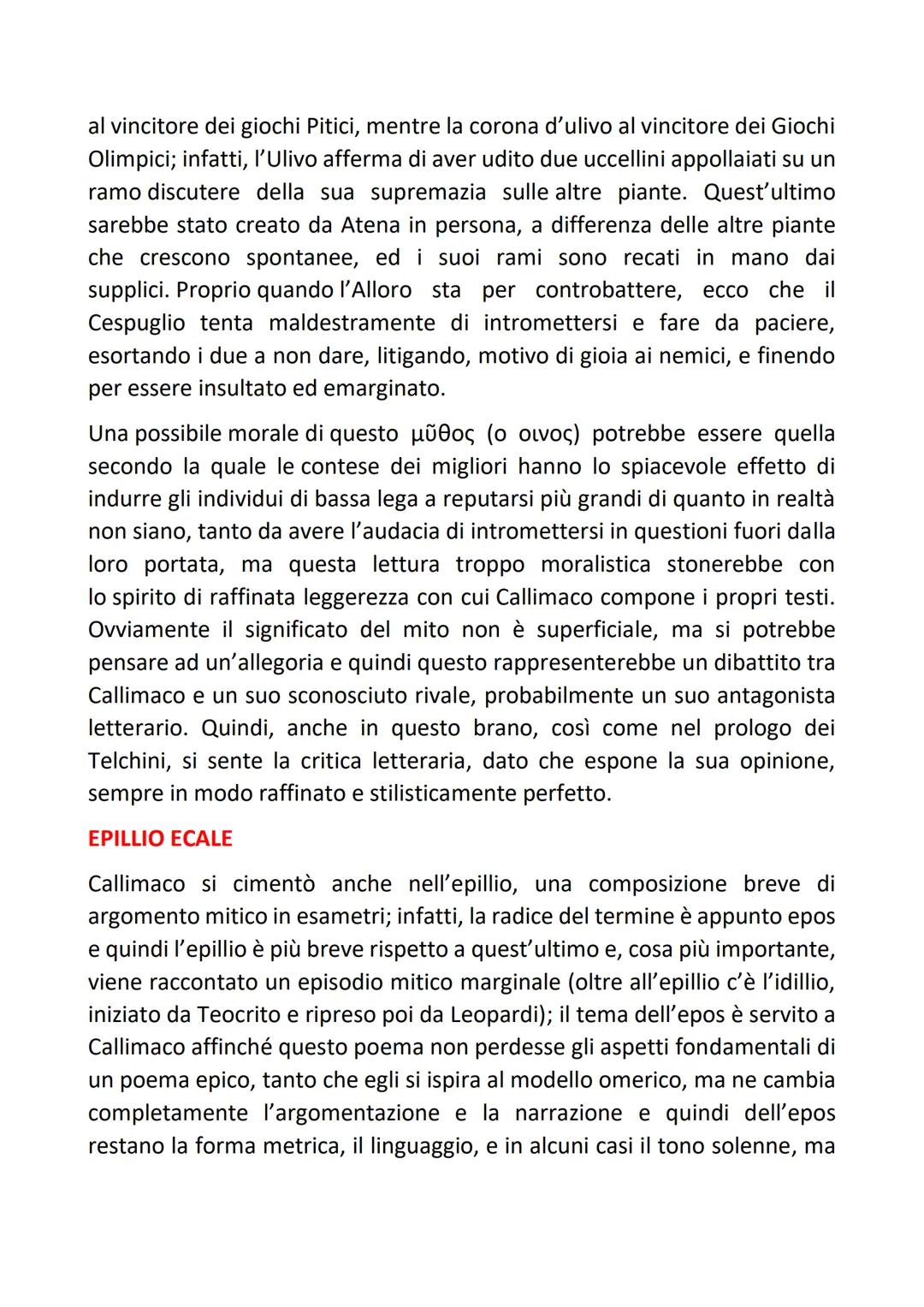 # CALLIMACO

Callimaco è il principale esponente dell'età Ellenistica; egli, infatti, visse nel
II secolo a.C., ovvero in piena età Ellenist