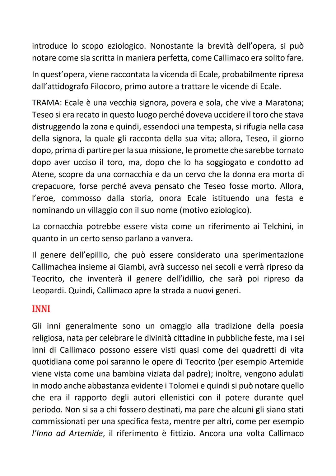 # CALLIMACO

Callimaco è il principale esponente dell'età Ellenistica; egli, infatti, visse nel
II secolo a.C., ovvero in piena età Ellenist