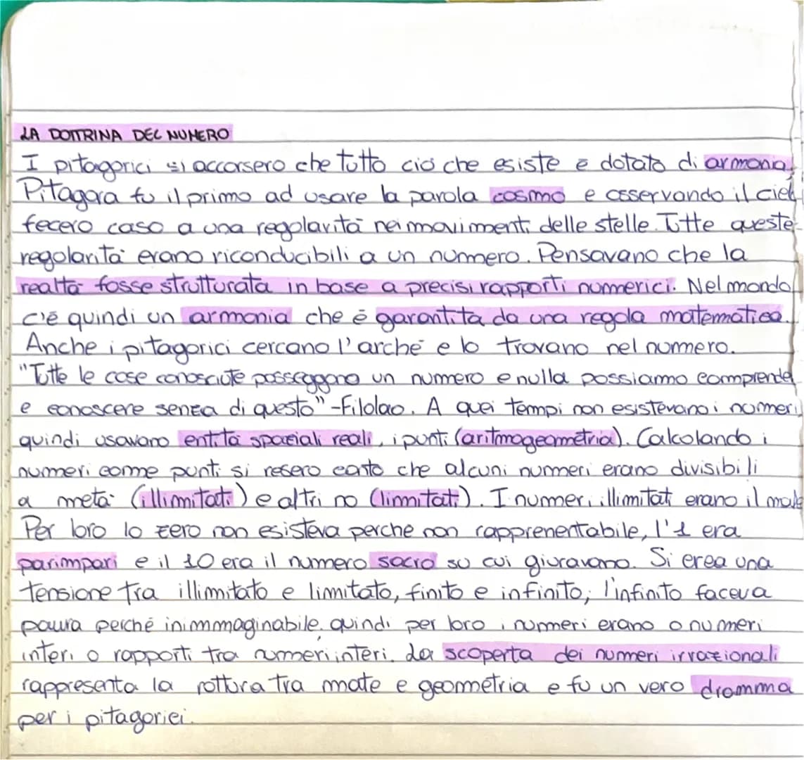 PITAGORA
E I PITAGORICI
Pitagora era un filosofo e matematico nato nel 5+5 a. C. a
Samo
(vicino Mileto ormai distrutta). Entra in contrasto 