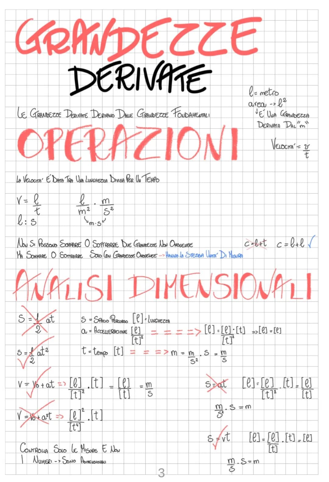 GRANDEZZE
DERIVATE
l= metro
LE GRANDEZZE DERIVATE DERIVANO DALLE GRANDEZZE FONDAMENTALI
area ²
E UNA GRANDEZZA
DERIVATA DAL "M"
OPERAZIONI b