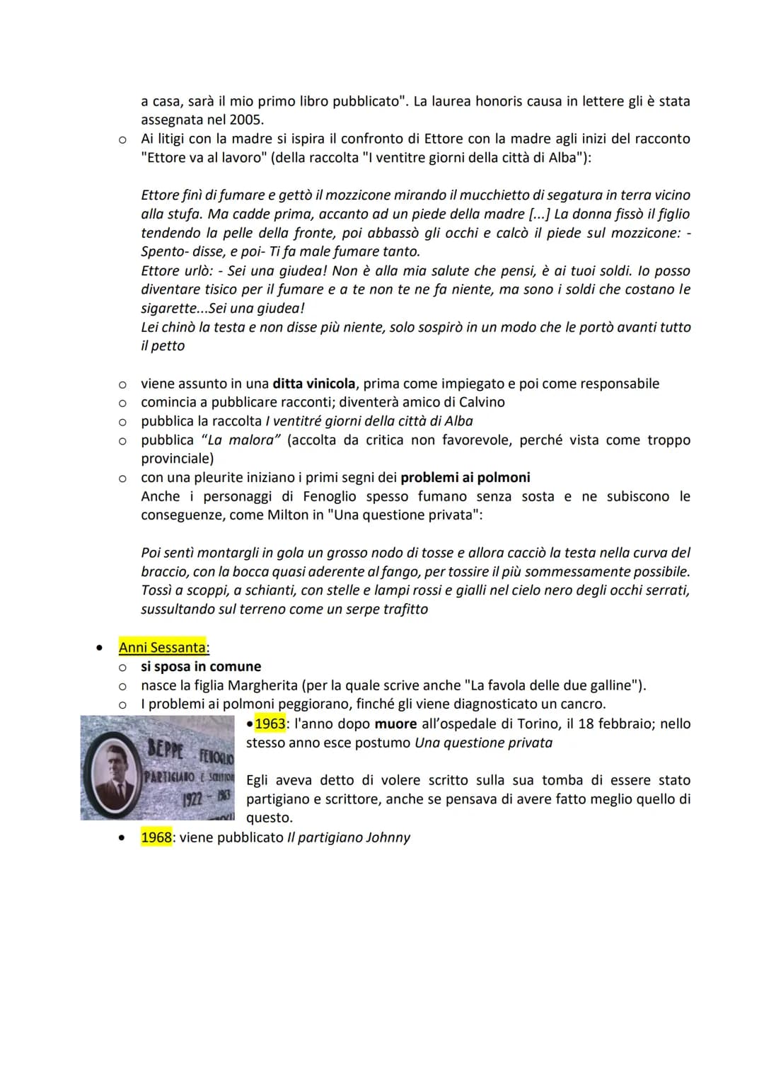 Beppe Fenoglio
Tra Resistenza e Langhe
Cenni biografici
Dai ricordi di Chiodi:
●
●
1922: nasce ad Alba, da famiglia modesta (il padre,
antif