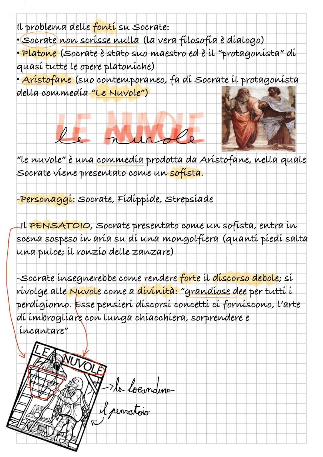 (10
SOCRATE
•Nasce intorno al 470a.C. Ad Atene sotto la democrazia di
Pericle
• Figlio di Sofronisco (marmoraro, scultore) e di
Fenarete (os
