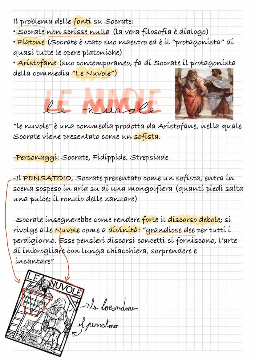 (10
SOCRATE
•Nasce intorno al 470a.C. Ad Atene sotto la democrazia di
Pericle
• Figlio di Sofronisco (marmoraro, scultore) e di
Fenarete (os